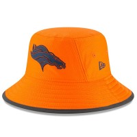 Men's Denver Broncos New Era Orange 2018 Training Camp Primary Bucket Hat 3061021
